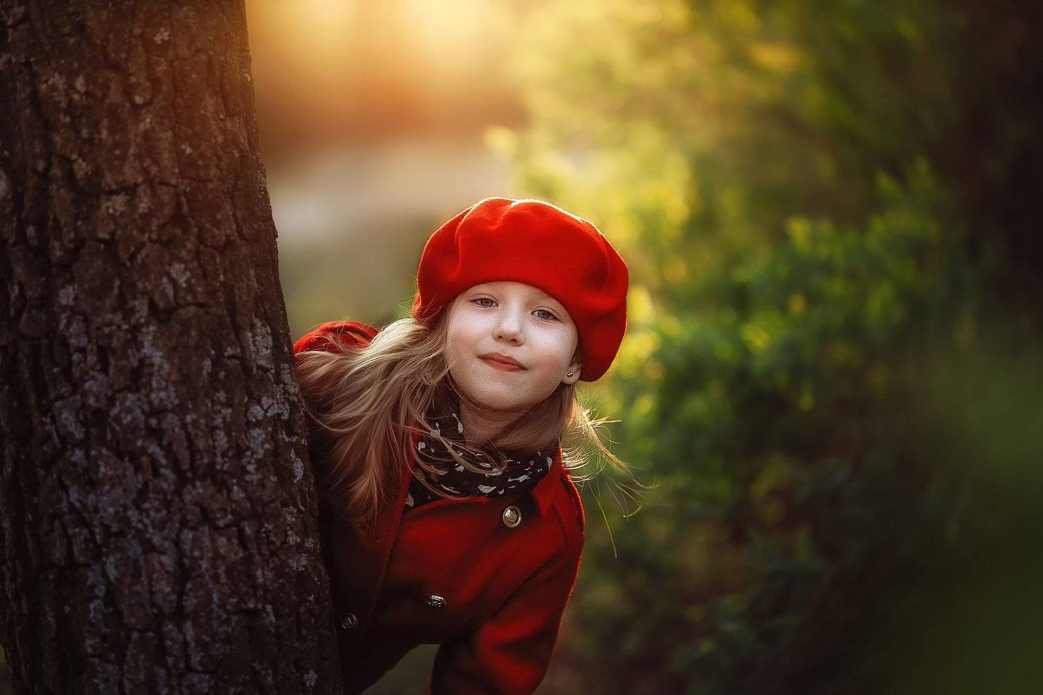 девочка, , , детство, вечер, парк, закат, игра весна, Марина Еленчук