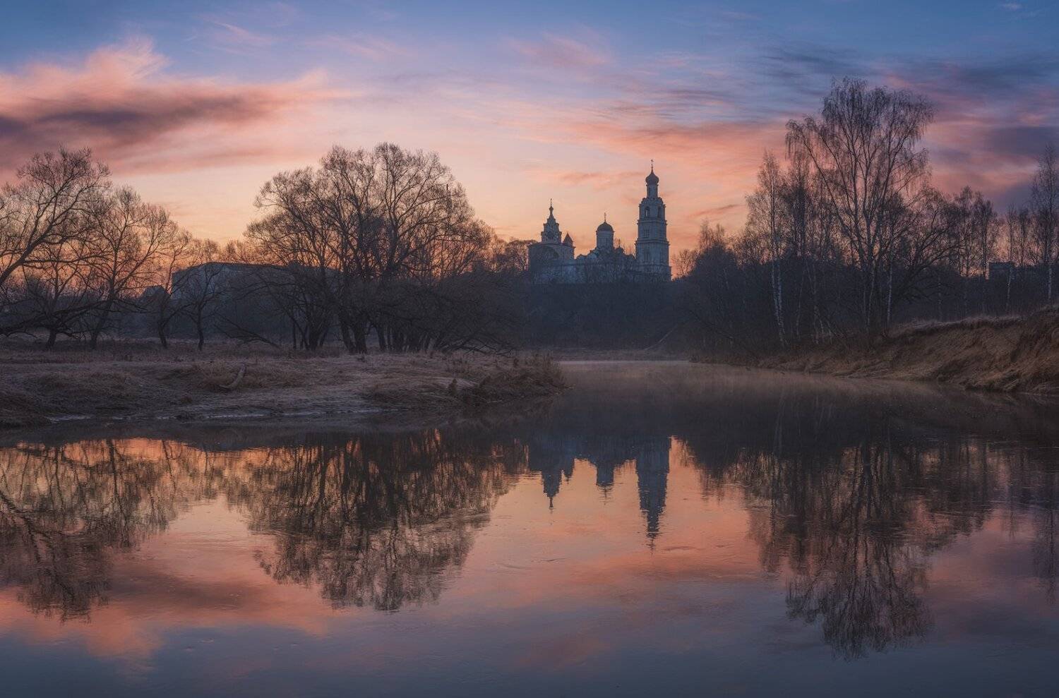рассвет, киржач, монастырь, река, Виталий Левыкин