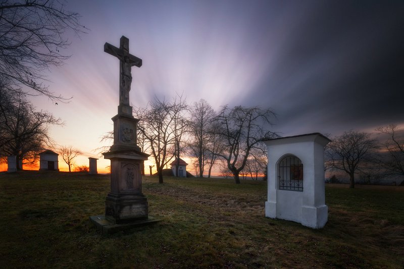 landscape, tree, sunset Cross Way фото превью