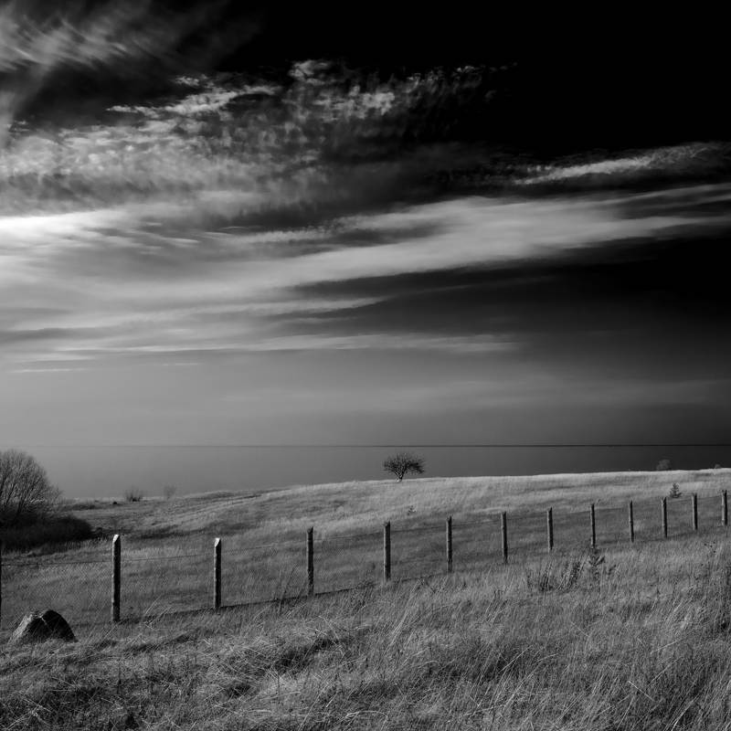 гдов, чудское озеро, дом, облака ... фото превью