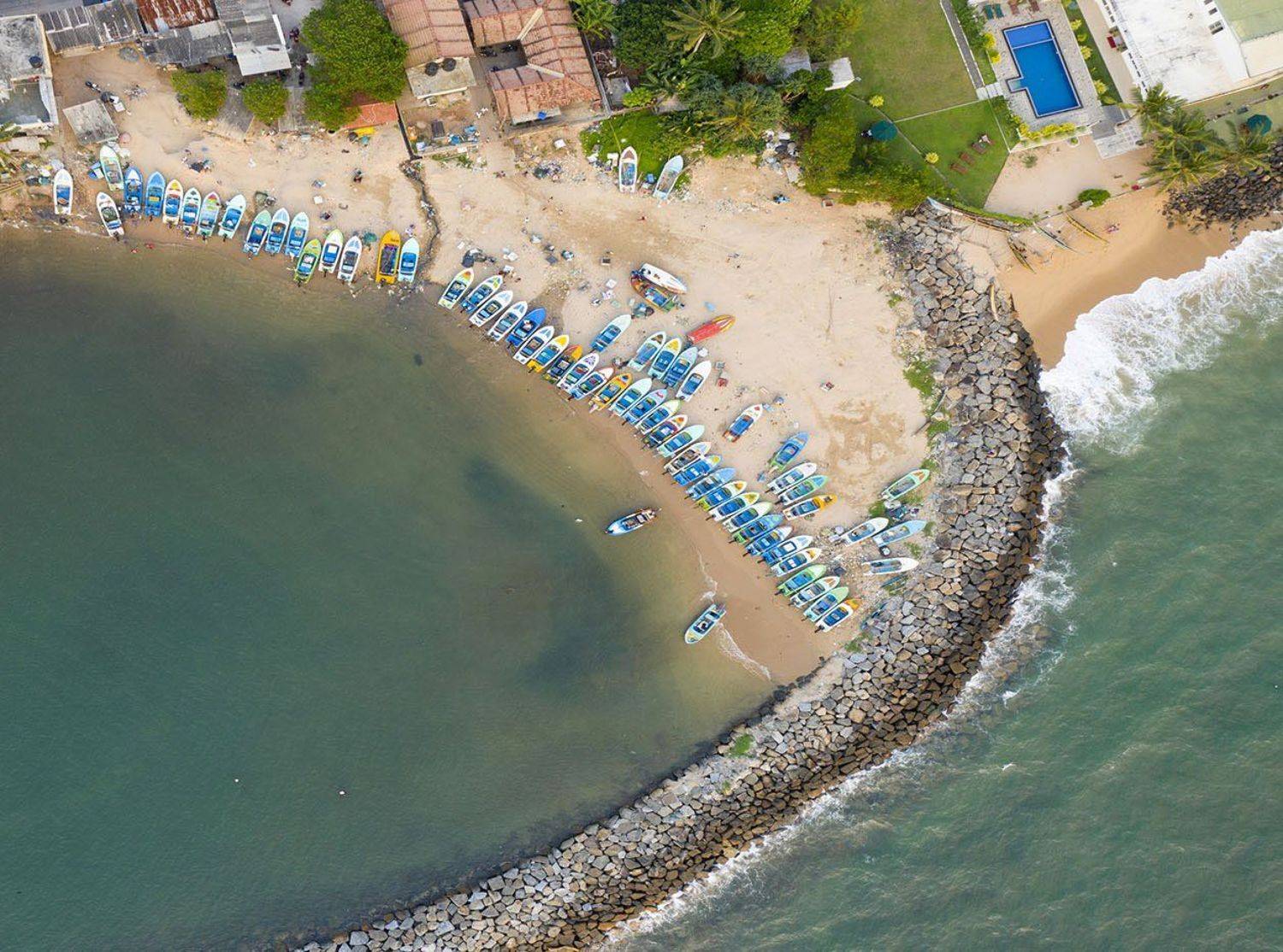 Шри Ланка, лодки, коптер, дрон, аэро, aerial, Борис Резванцев