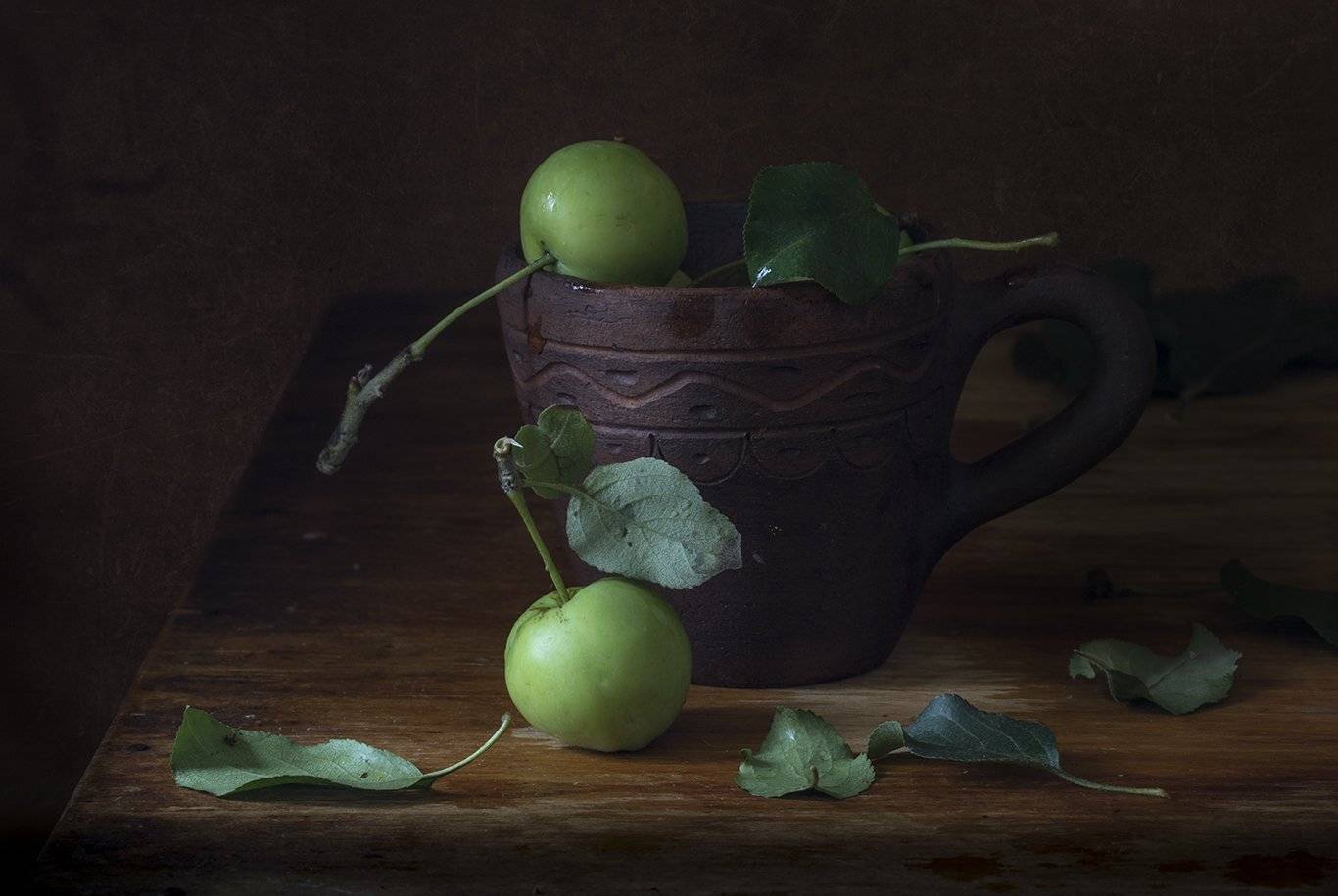 яблоки,зелёные яблоки, Елена Рубинская