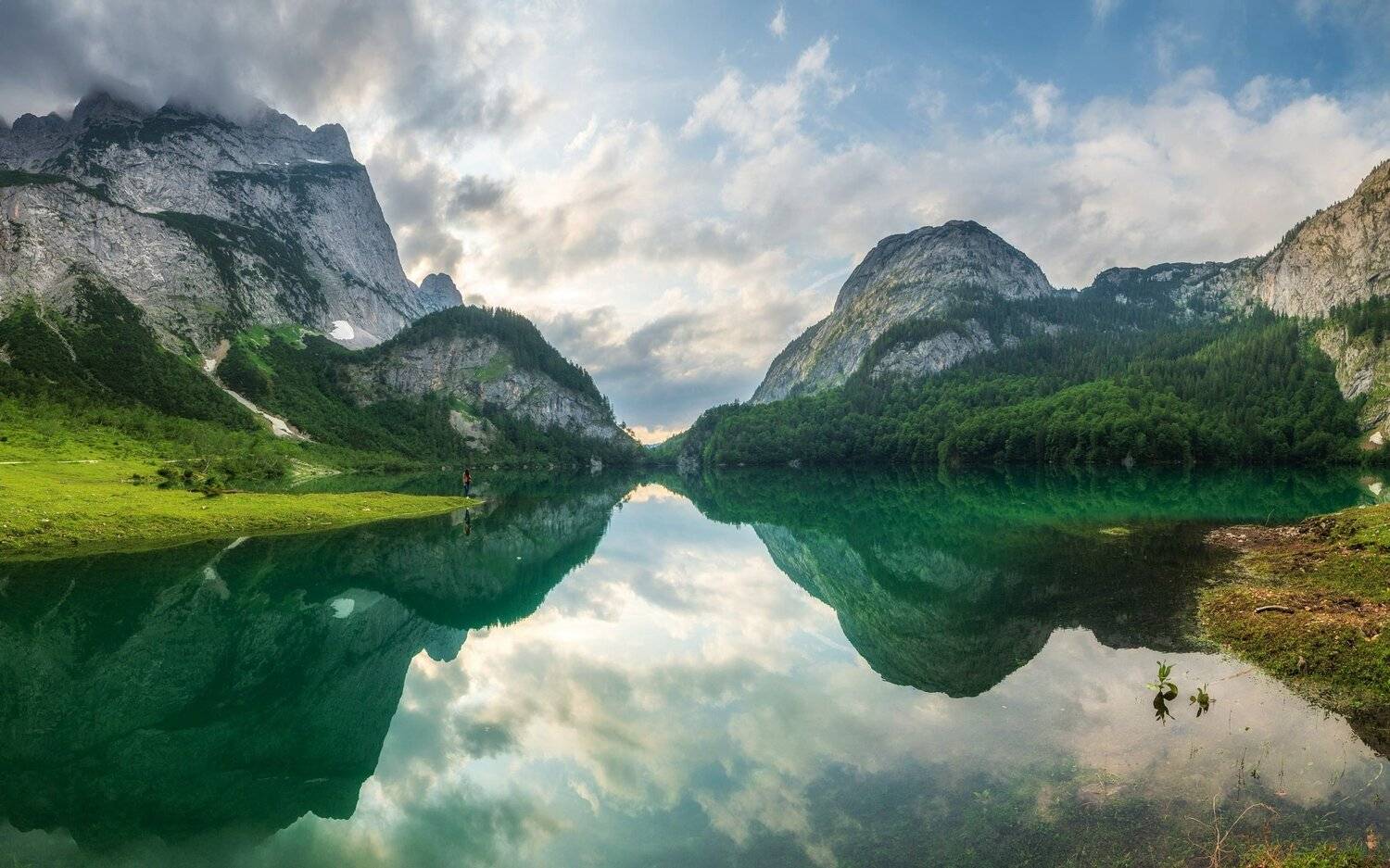 австрия, озеро, горы, туман, Исаков Дмитрий