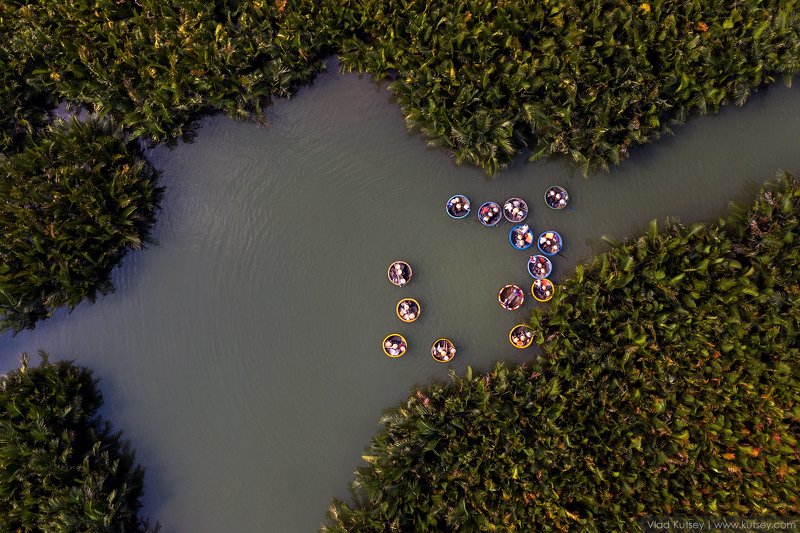вьетнам, лодки, лодка_тазик,  Тазики-лодки «тхунг чай» фото превью