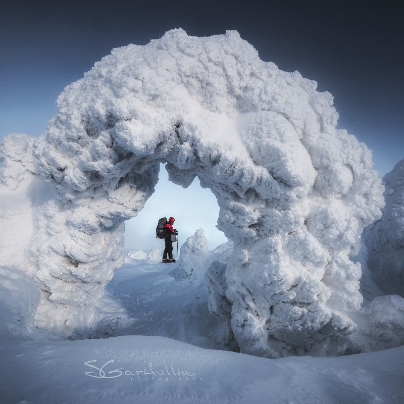 ГУХ, Главный уральский хребет, Северный Урал, Урал, зимний пейзаж, лыжи, поход, зимний поход Снежный мир фото превью