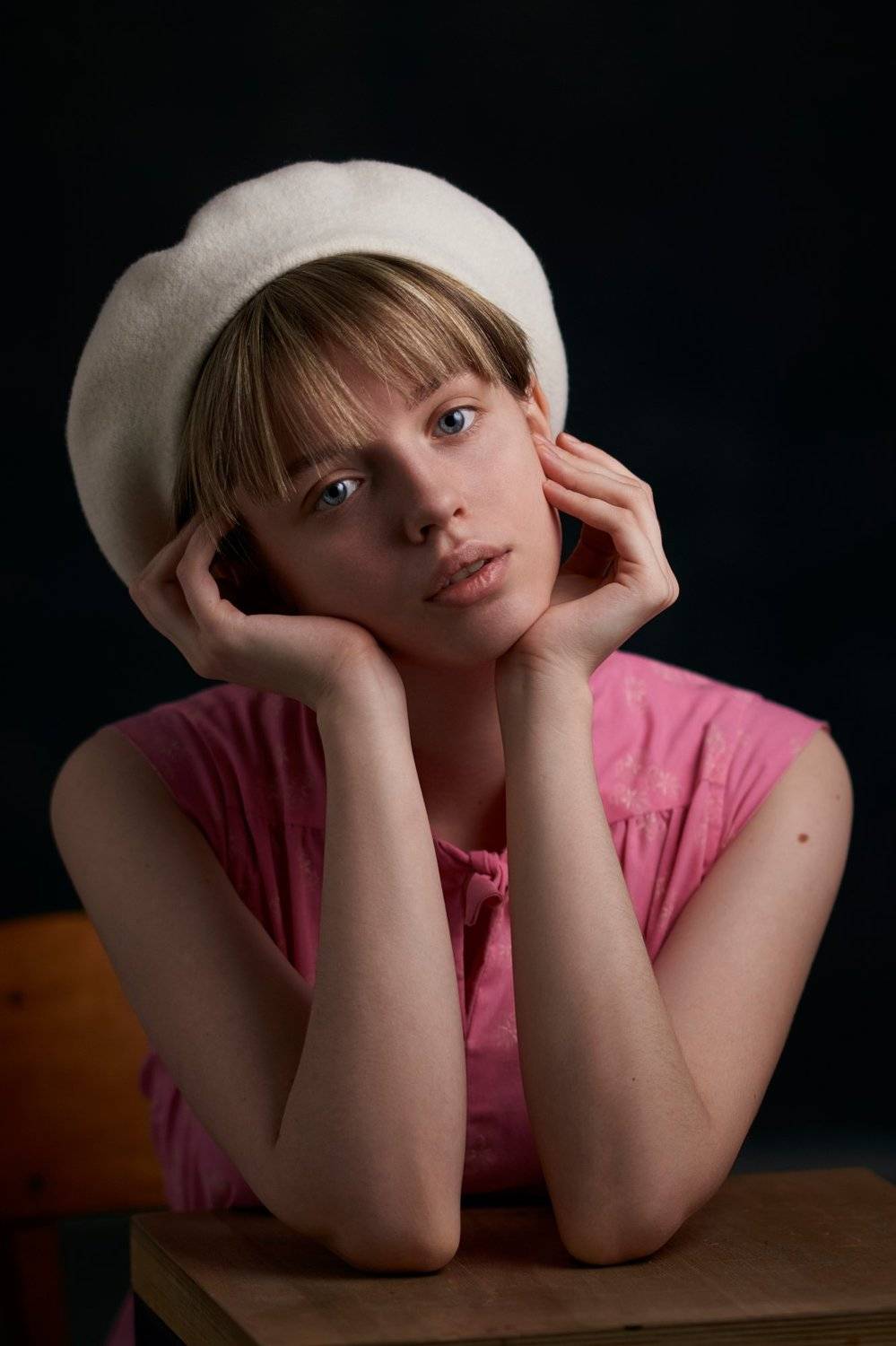 portrait, girl, lowkey, black, beautiful, pretty, eyes, lips, портрет, девушка, blue eyes, Наташа Высоцкая