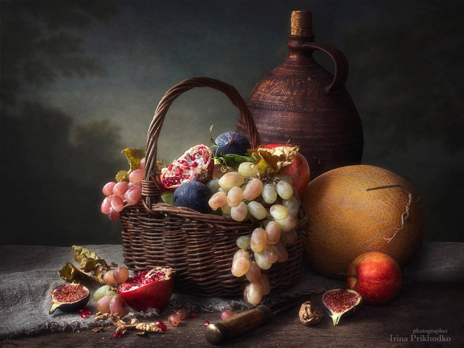 натюрморт, фрукты, художественное фото, винтажный, ретро, дыня, Ирина Приходько