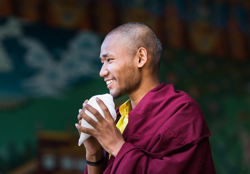 Буддийский монах. Индийский Тибет фото превью