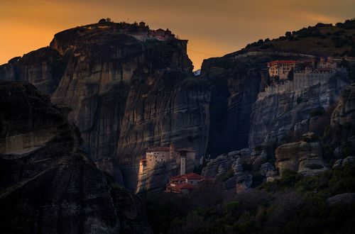 Meteora sunset / Закат на Метеорах