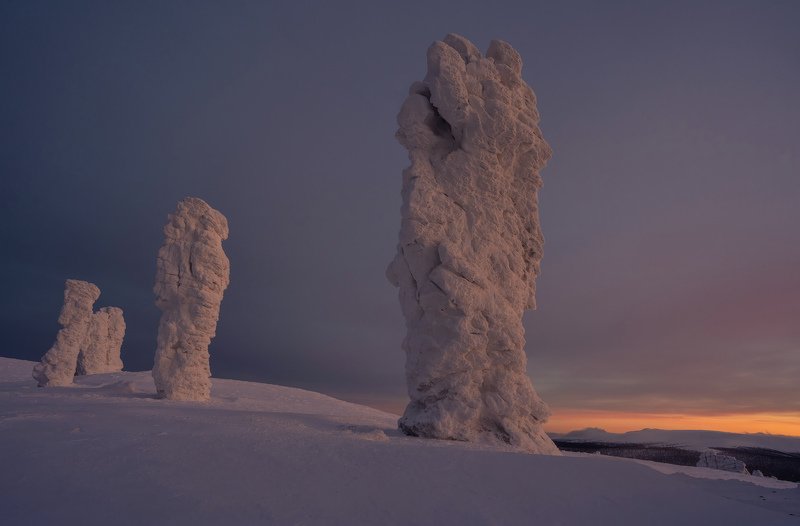 северный урал, пейзаж, путешествия, природа, горы, закат, вечер Исполины фото превью