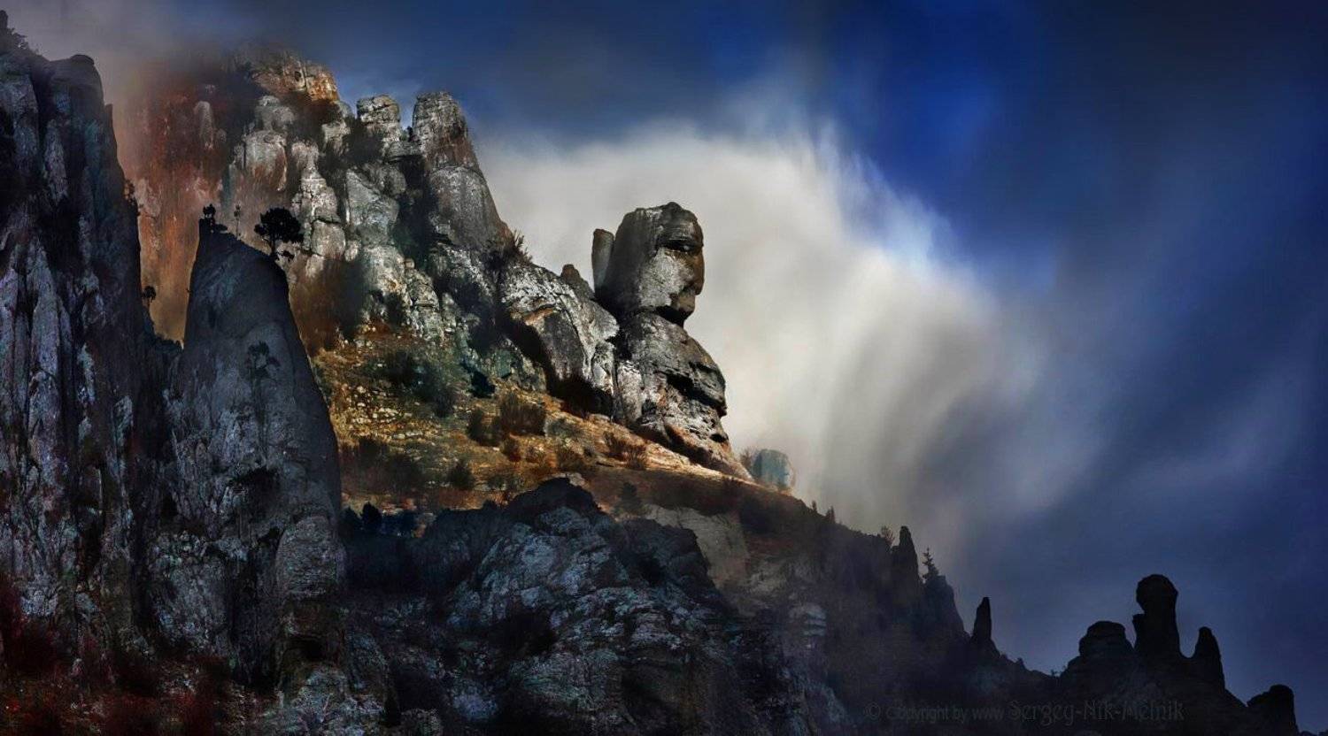 каменные-монстры-крыма, горы, скалы, водопад, джур-джур, зеленогорье, панагия, алушта, демерджи, крым, симеиз, чатырдаг, Melnik-oy Serg-N-