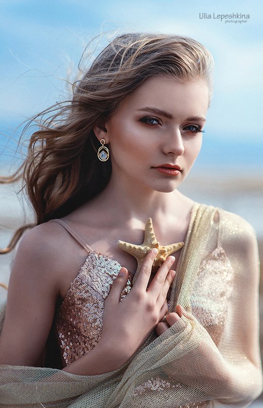 женский портрет индивидуальная фотосессия русалочка mermaid фотограф чита морская  фото превью