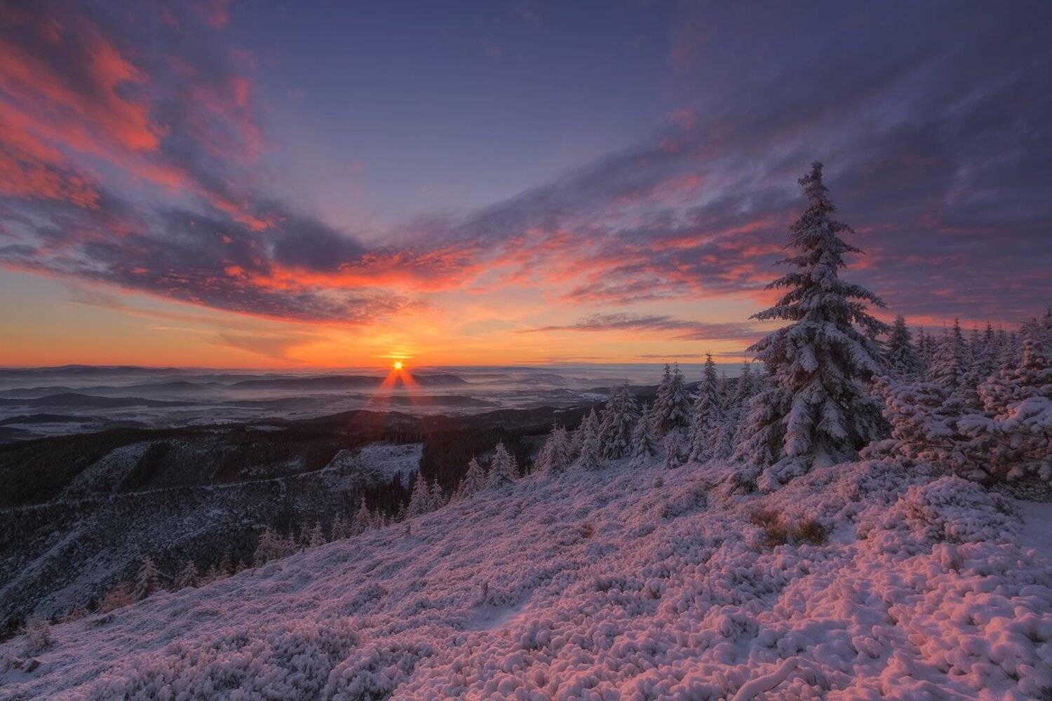 winter,mountains,canon,sunrise, Iza i Darek Mitręga
