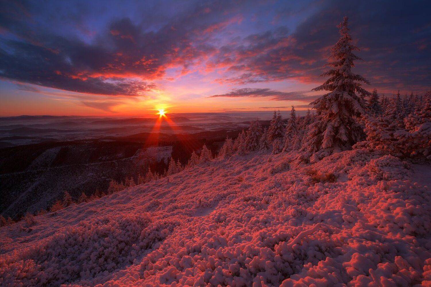 winter,mountains,canon,sunrise, Iza i Darek Mitręga