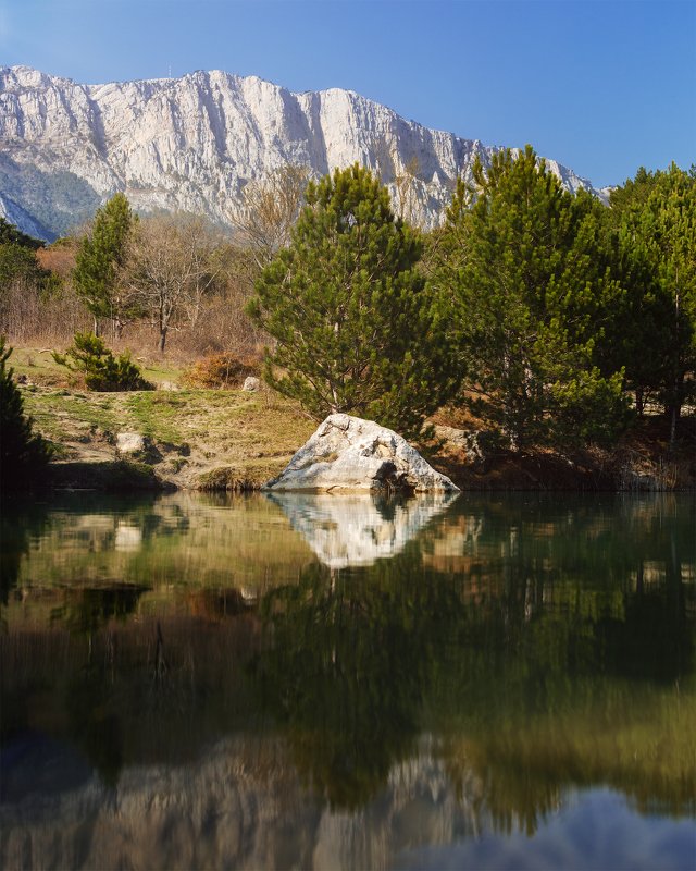 Пейзаж, день Озеро Шаан Кая, Крым фото превью