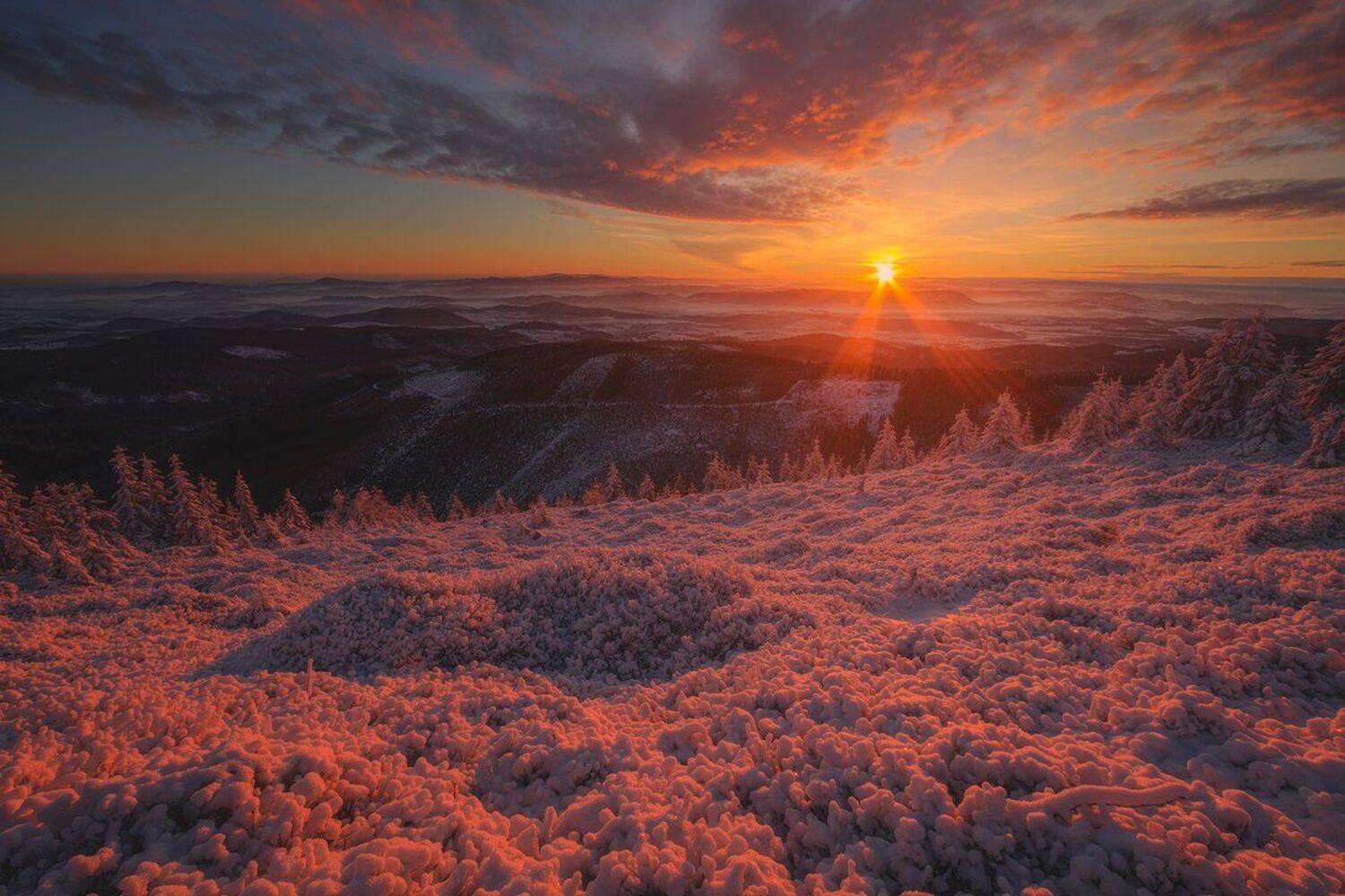 winter,mountains,canon,sunrise, Iza i Darek Mitręga