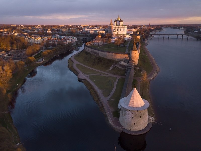 пейзаж, архитектура Апрельский вечер фото превью