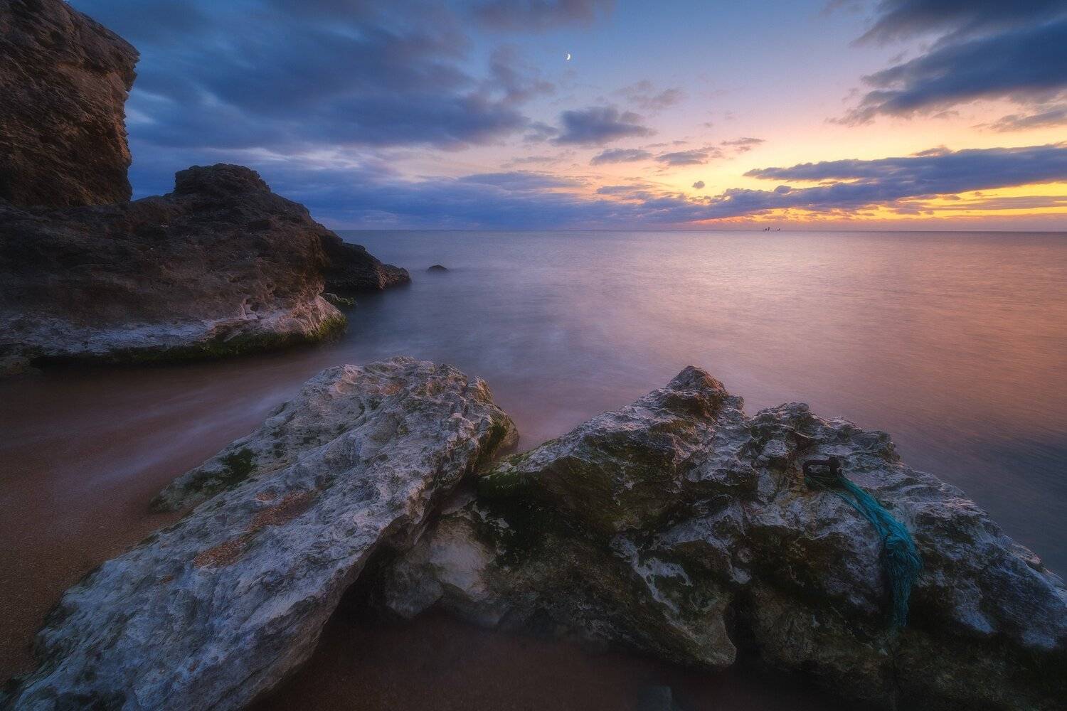 россия, крым, кояшское озеро, полуостров, черное море, природа, пейзаж, осень, соленое озеро, соль, закат, заход солнца, горы, Оборотов Алексей