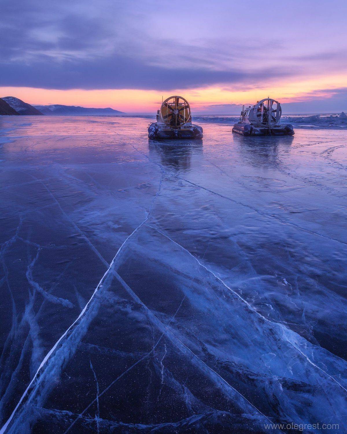 байкал озеро лед хивус  рассвет, Oleg Rest