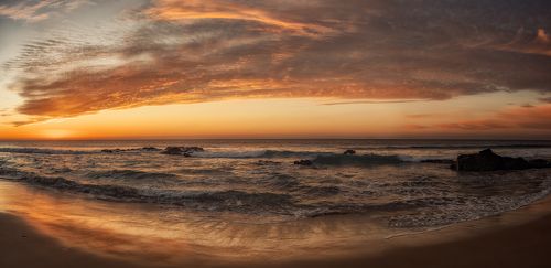 закатный берег