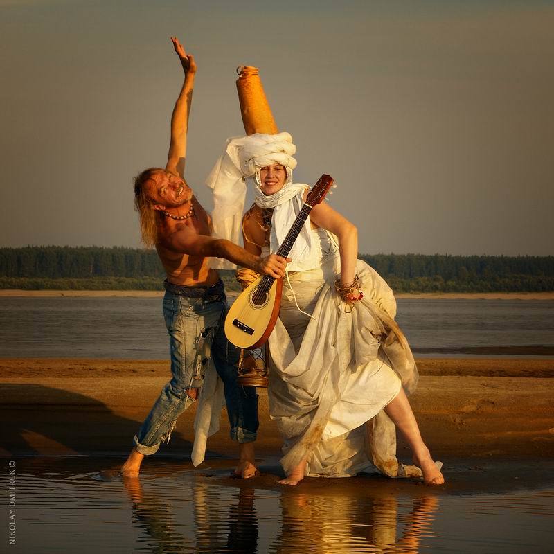 портрет Таня и Миша. странствующие музыканты фото превью