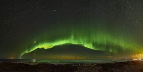 Aurora Borealis над Белым морем