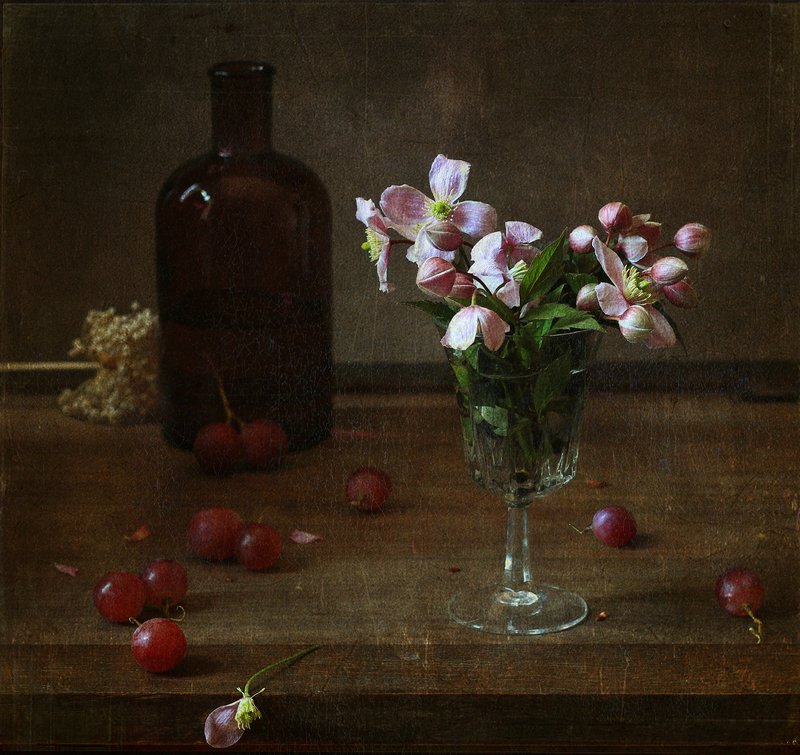 натюрморт Натюрморт с клематисами фото превью