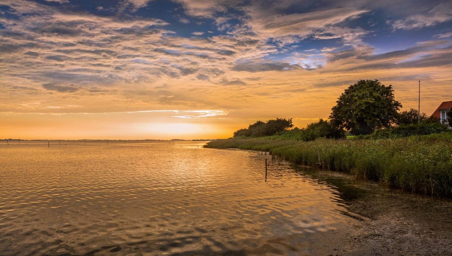 дания, остров, закат, северное море,,  Marat Max (Марат Макс)