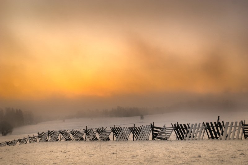 High Dynamic Range Image  Солнце против тумана/Sonne gegen Nebel/Sun against fog фото превью