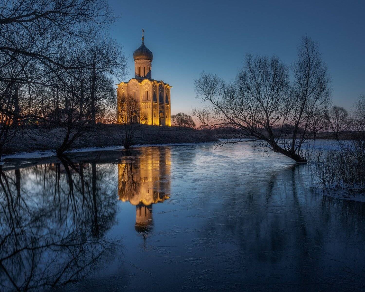 природа, пейзаж, рассвет, покрова, Боголюбово, Владимирская область, Нерль, церковь, золотое кольцо, Россия, Мартыненко Дмитрий
