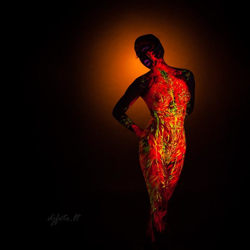djfoto, bodyart, bodypainting, blacklight, uv Blacklight Madness фото превью