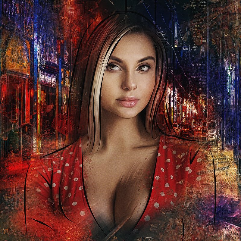 арт-портрет по фото из инстаграма фотограф @sean_archer фото превью