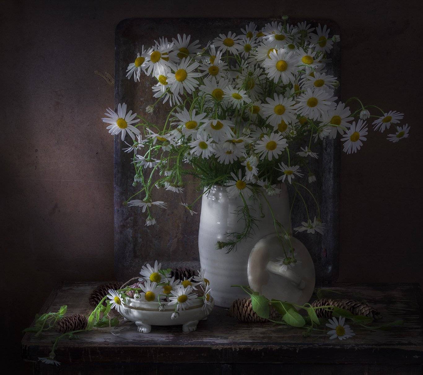натюрморт,ромашки, Елена Рубинская