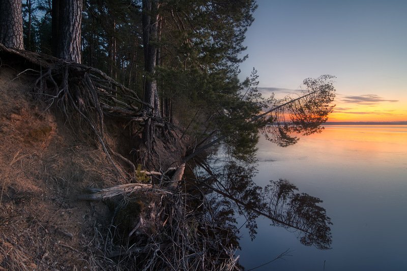 Предрассветный берег фото превью