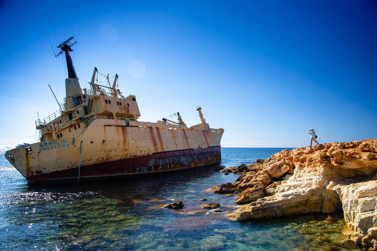 ship, shipwreck, sea, Blue, Момчил Начев
