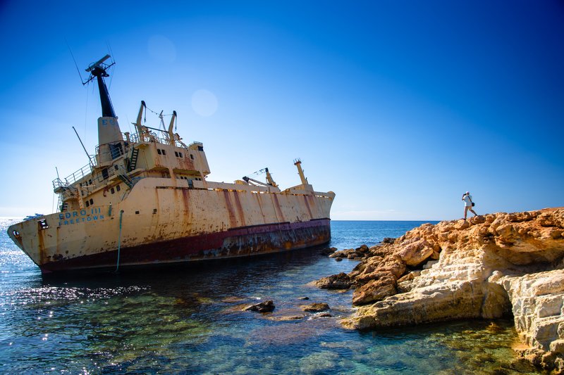 ship, shipwreck, sea, Blue Edro III shipwreck  фото превью