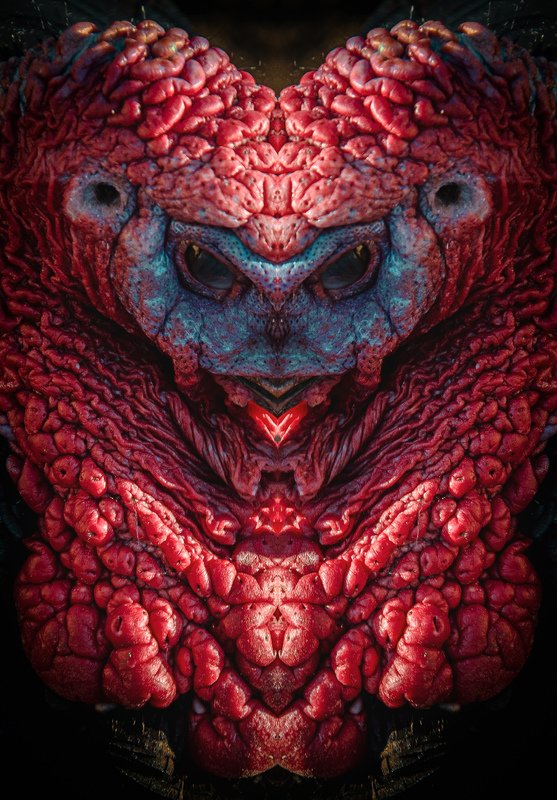 сюрреализм, отражение, зеркало, портрет, лицо, чужой, взгляд, природа, узор, тень, цвет, красный, индейка, арт, искусство, surrealism, reflection, mirror, portrait, face, alien, , nature, pattern, shadow, color, red, turkey, art alien turkey фото превью