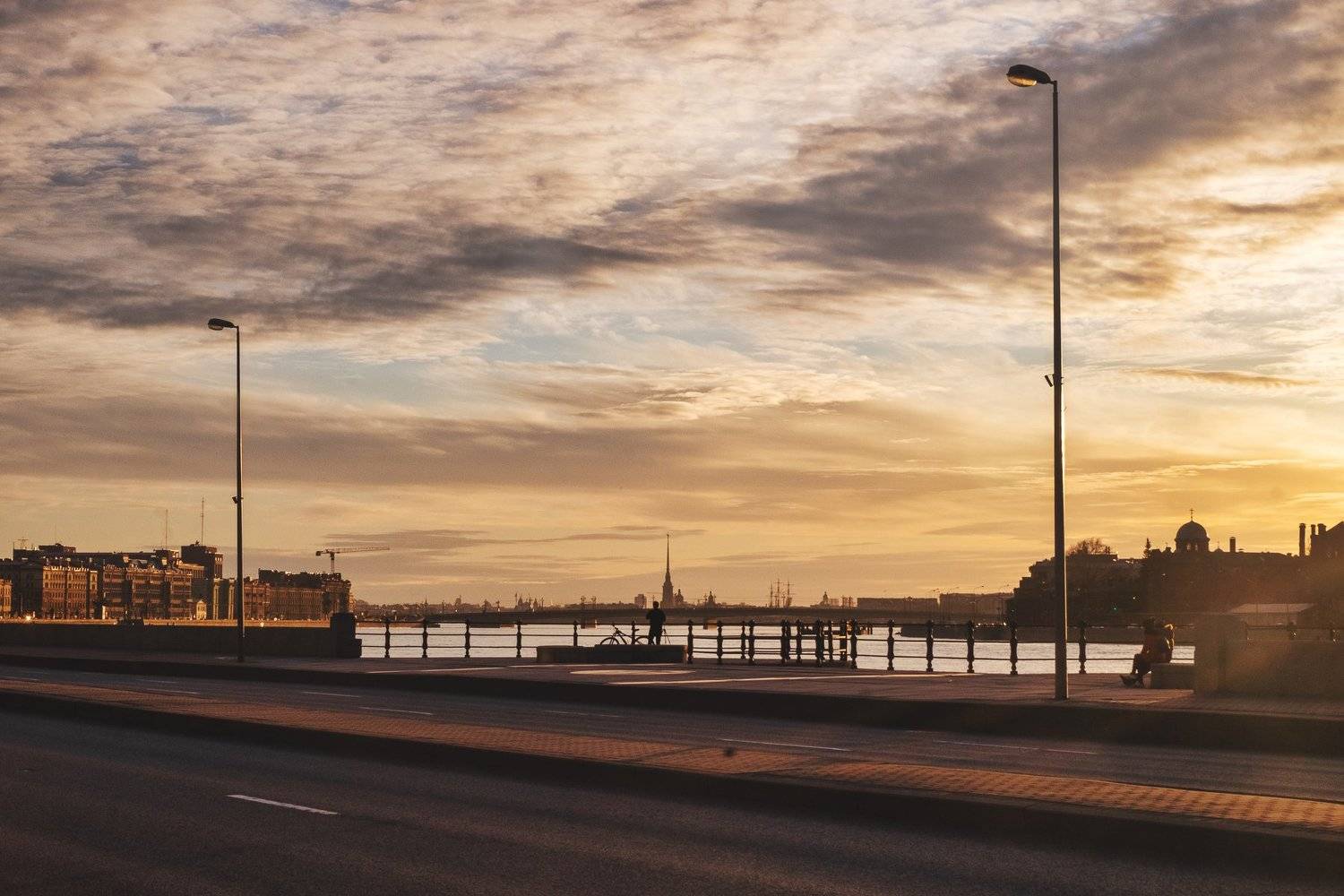 закат, город, река, улицы, дорога, река, архитектура, стритлайф, Вавилова Елизавета