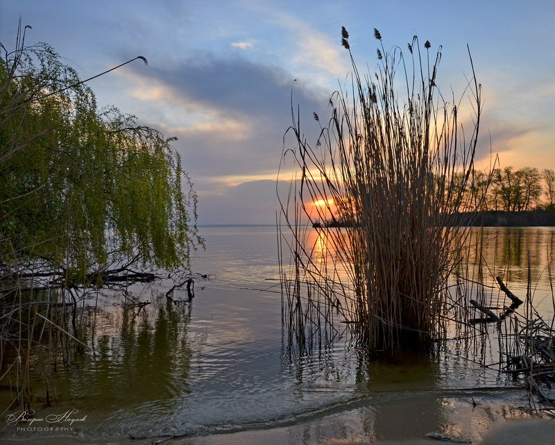 утро, рассвет, восход, весна, апрель Пасмурное утро фото превью