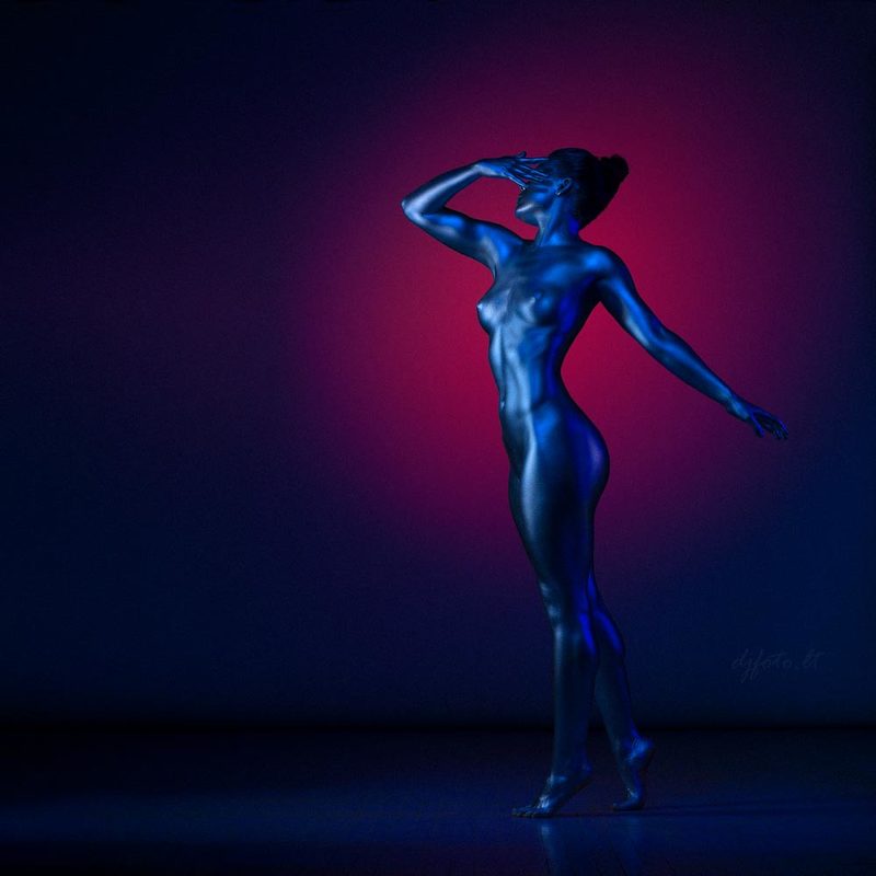 djfoto, nudevilnius, bodyart, bodypainting, metallography, metallic From dusk till dawn / С заката до рассвета фото превью