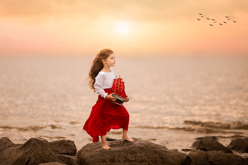 фотограф москва,  фотосессия москва,  детский фотограф москва, детская фотография Ассоль. История одной мечты фото превью