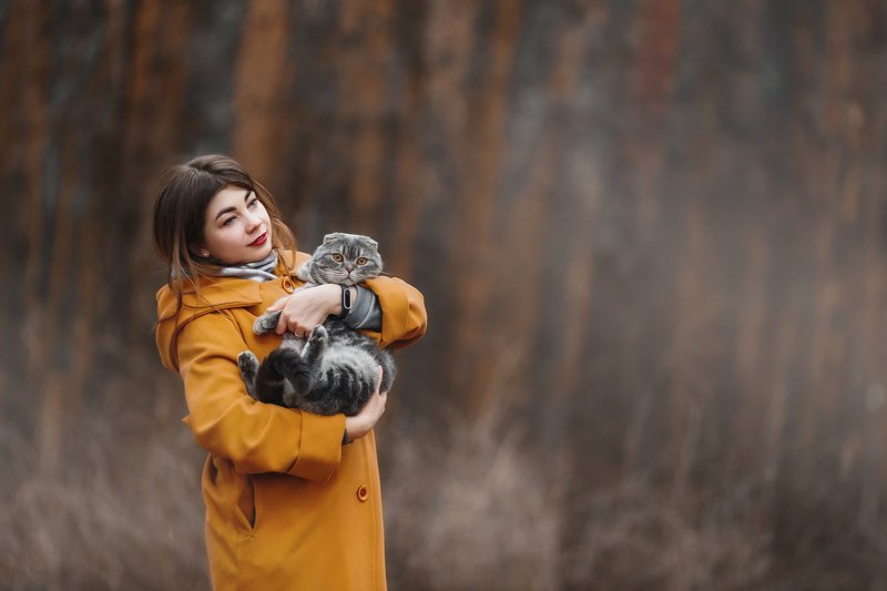 прогулка кот Галя и Морти фото превью