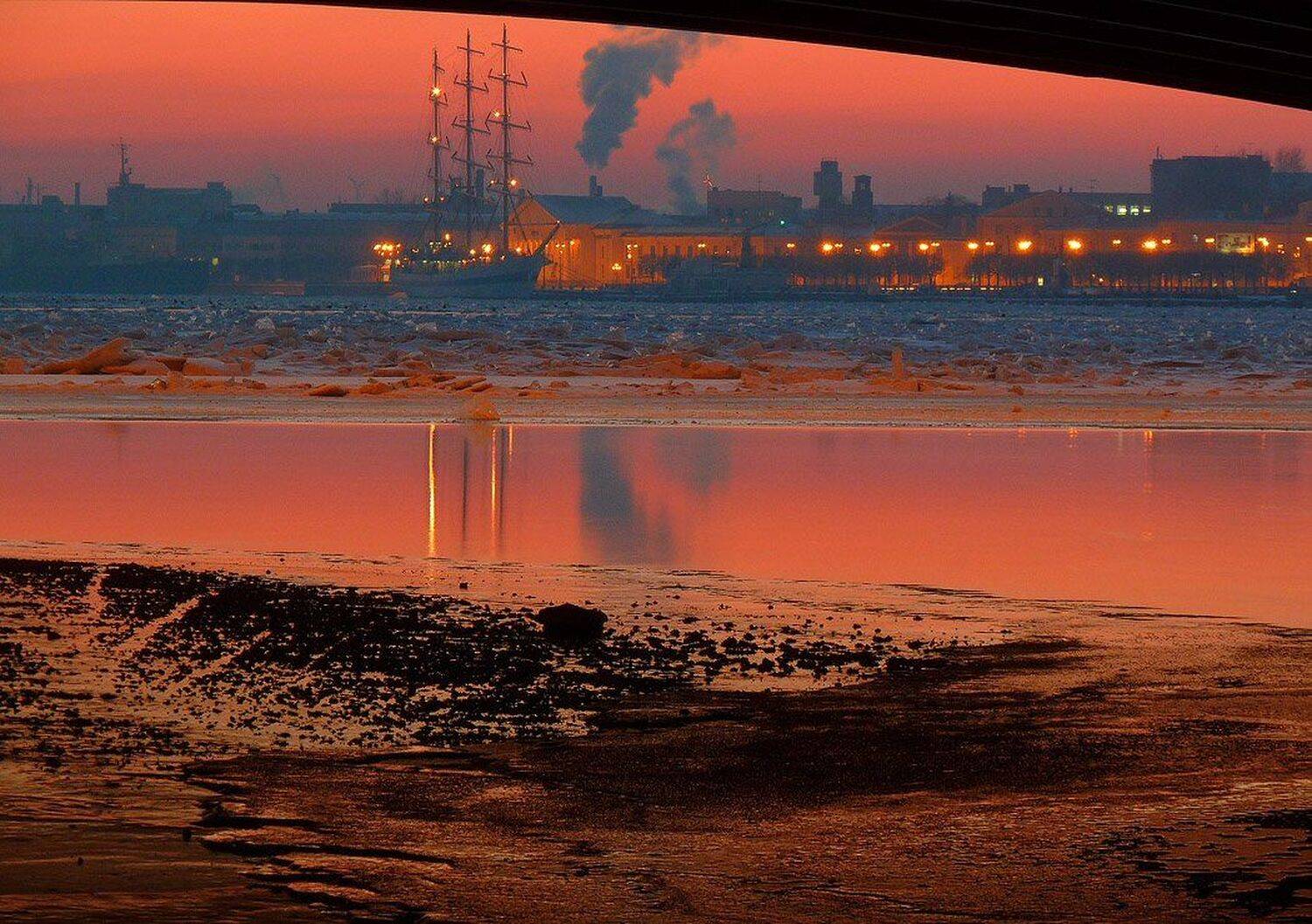 питер, зима, весна, Marine