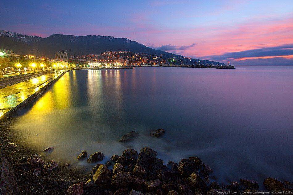 крым, море, шторм, волна, камни, порт, пляж, ялта, Serge Titov