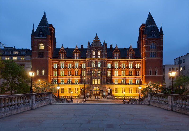 uk, london, royal college of music, blue hour, англия, лондон London: Royal College of Music фото превью