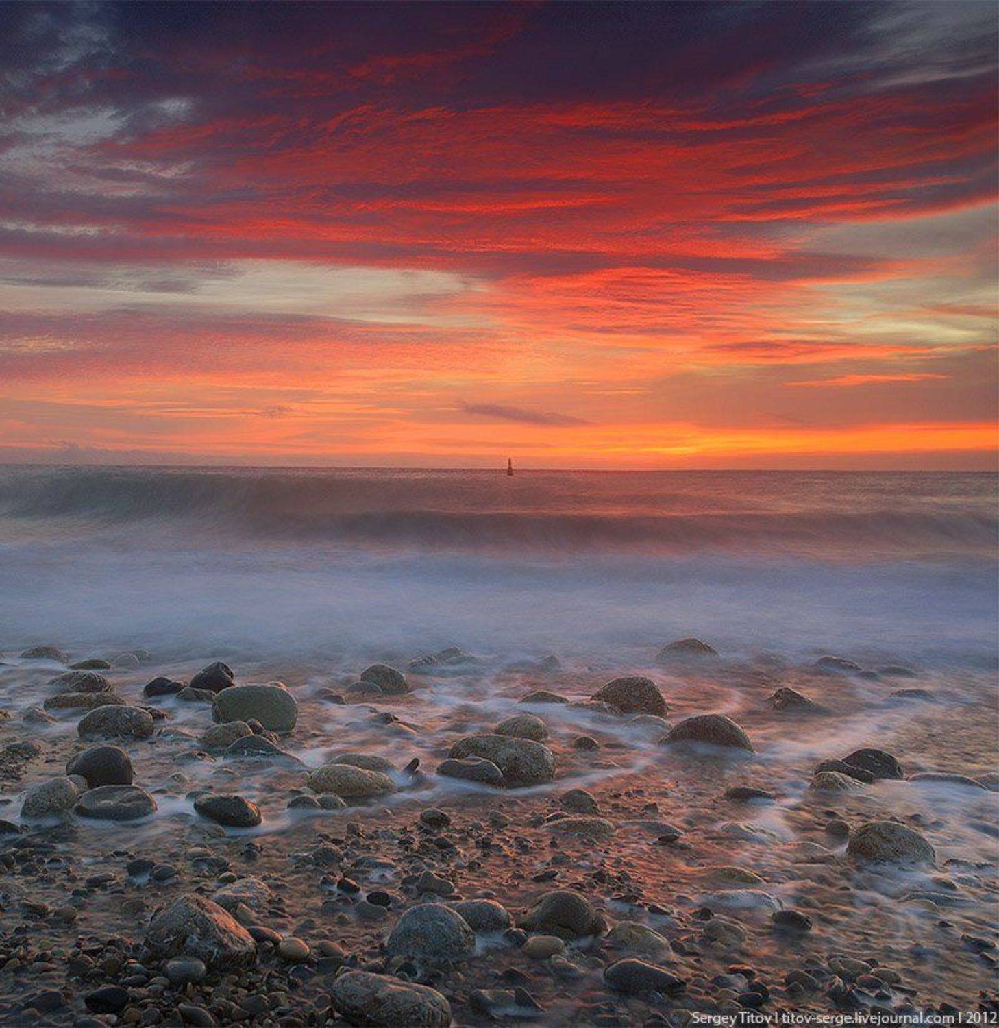 крым, море, шторм, волна, камни, пляж, ялта, Serge Titov