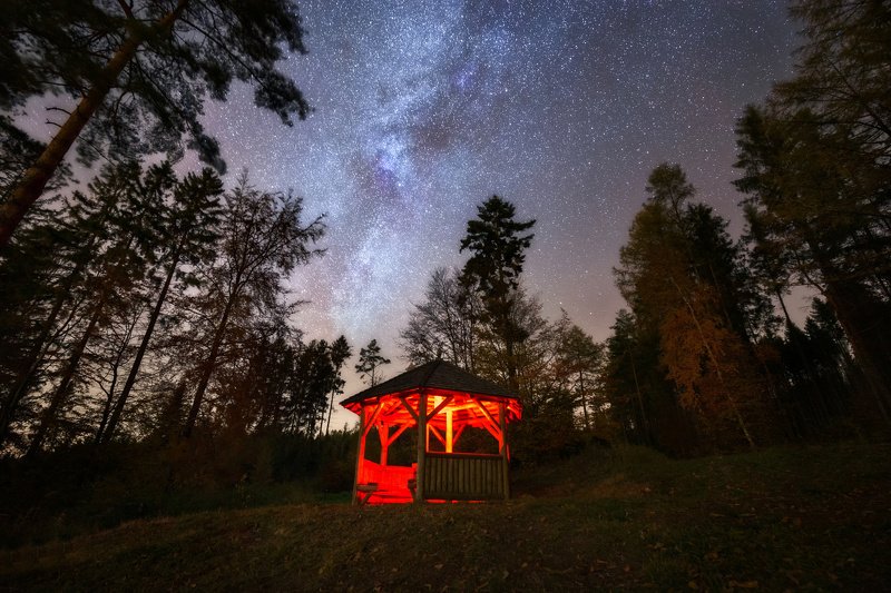 landscape, tree, star, night Devil\'s hideout фото превью