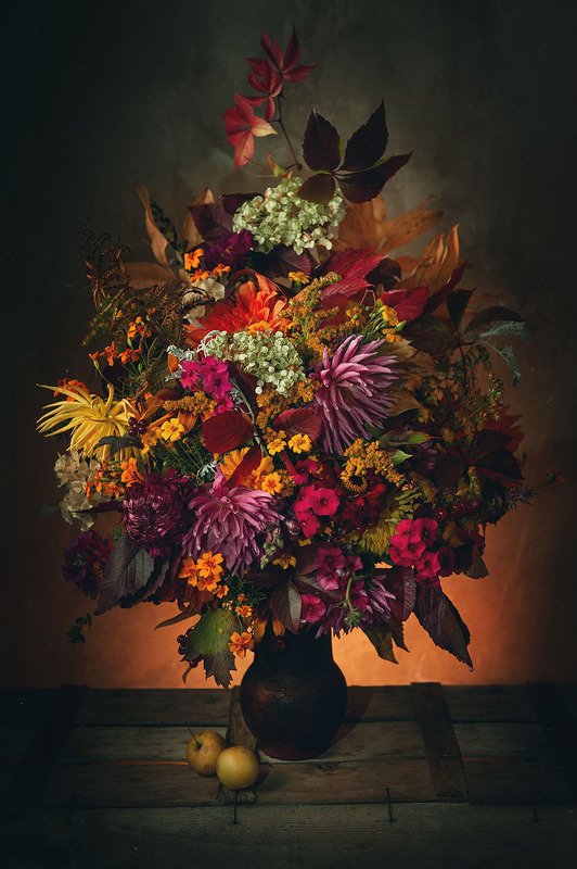 цветы, удмуртия, осень Осенний букет фото превью