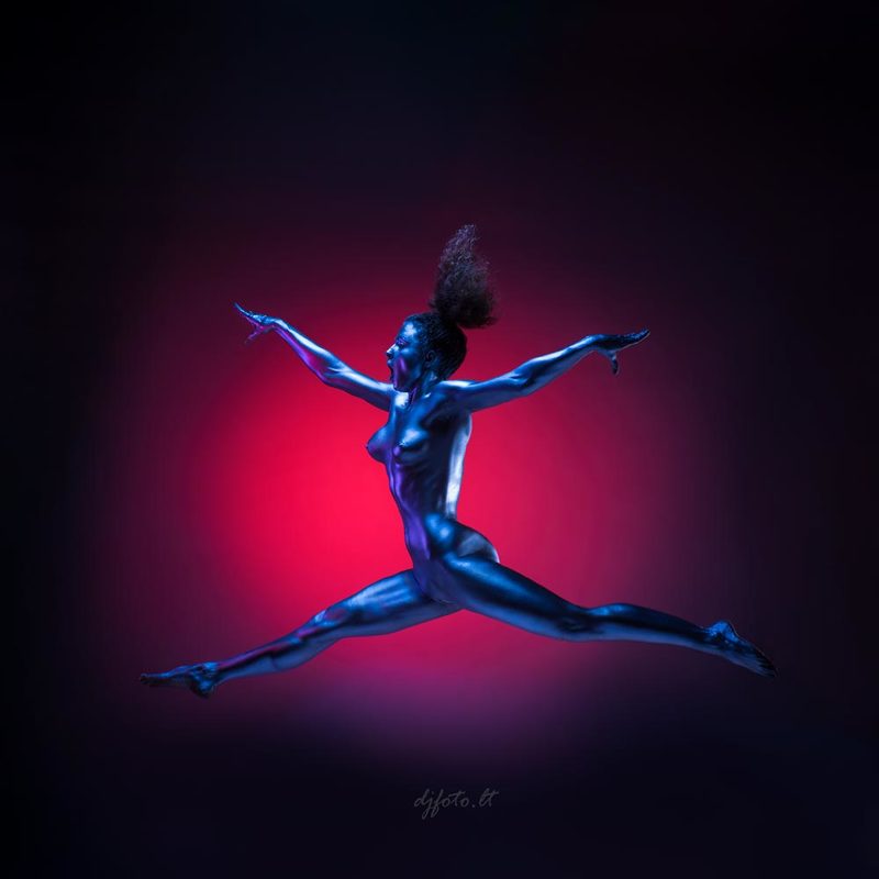 djfoto, nudevilnius, bodyart, bodypainting, metallography, metallic, low key Ex-X фото превью