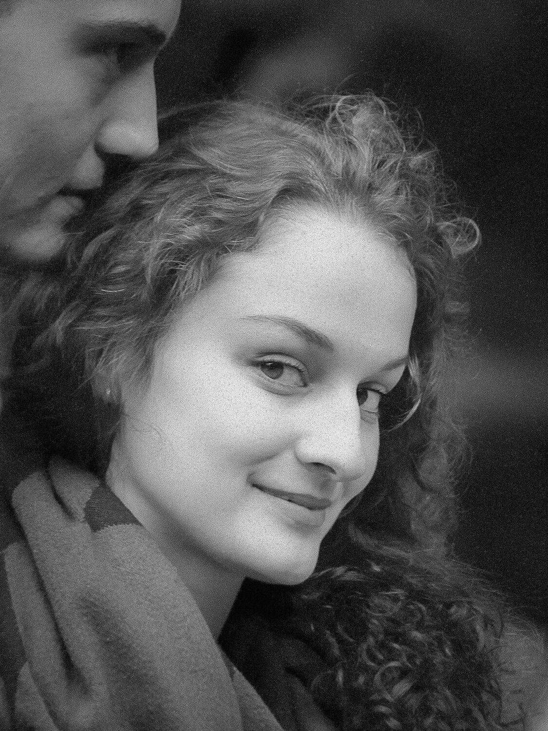 портрет, черно-белое, ч/б, уличный портрет, взгляд, питер, девушка,, Валерий Верещако